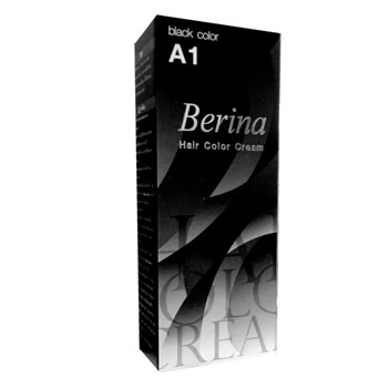 เบอริน่า ครีมย้อมผม A1 สีดำ Black 60 g.