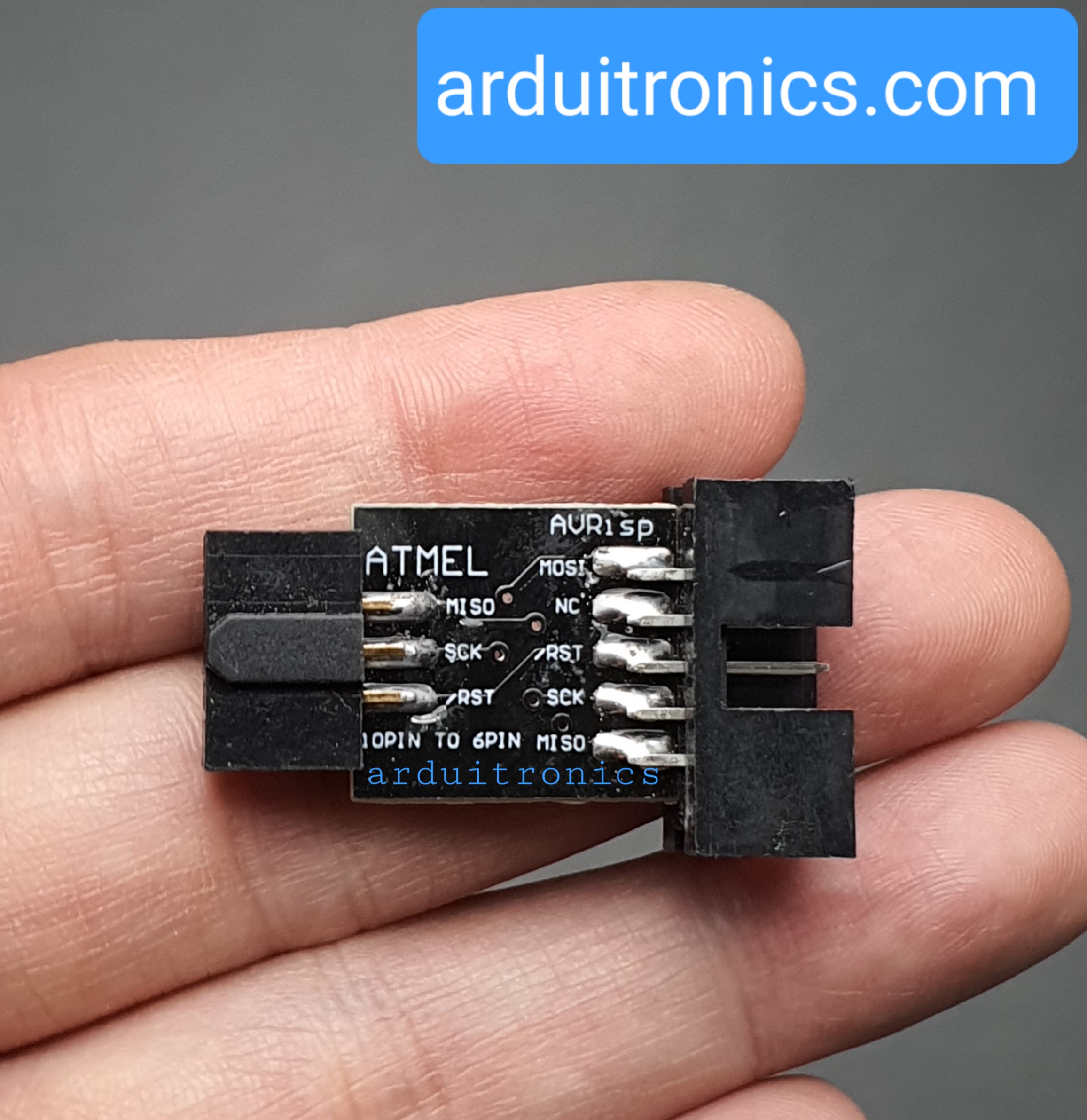 AVRISP/USBasp/STK500 10pin to 6pin Adapter (BTE13-006)