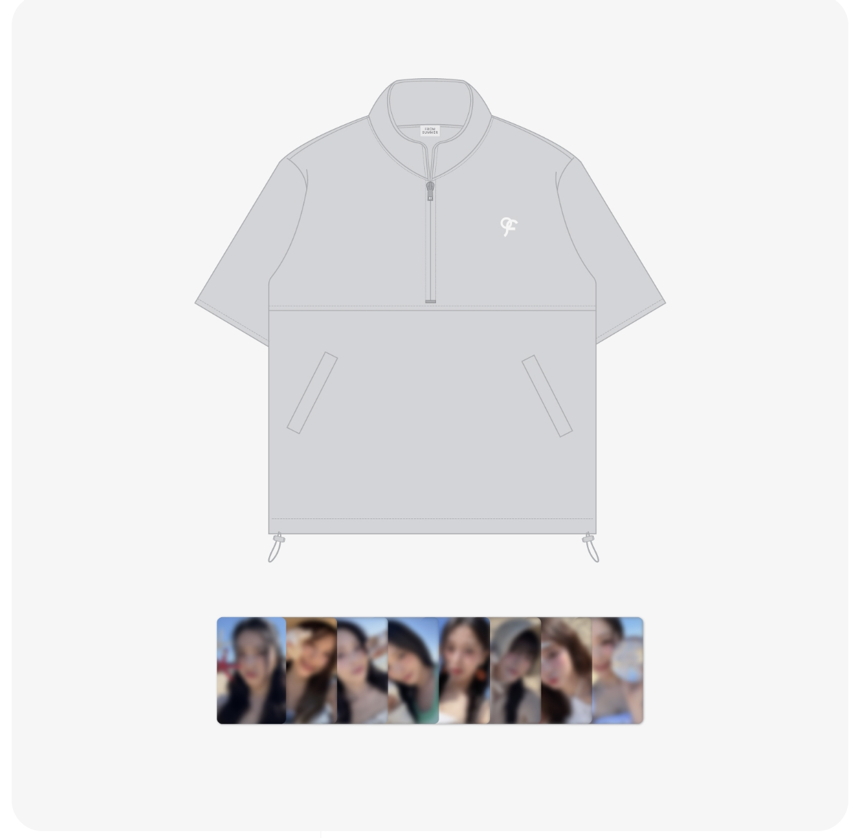 fromis_9 -fromis_9 PHOTO EXHIBITION [FROM SUMMER] OFFICIAL MD -SHORT-SLEEVED ANORAK
