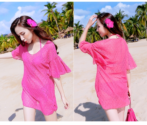 ***พร้อมส่ง***บิกินี่ชุดว่ายน้ำ set 3 ชิ้น (three pieces) สวยเหมือนแบบค่ะ