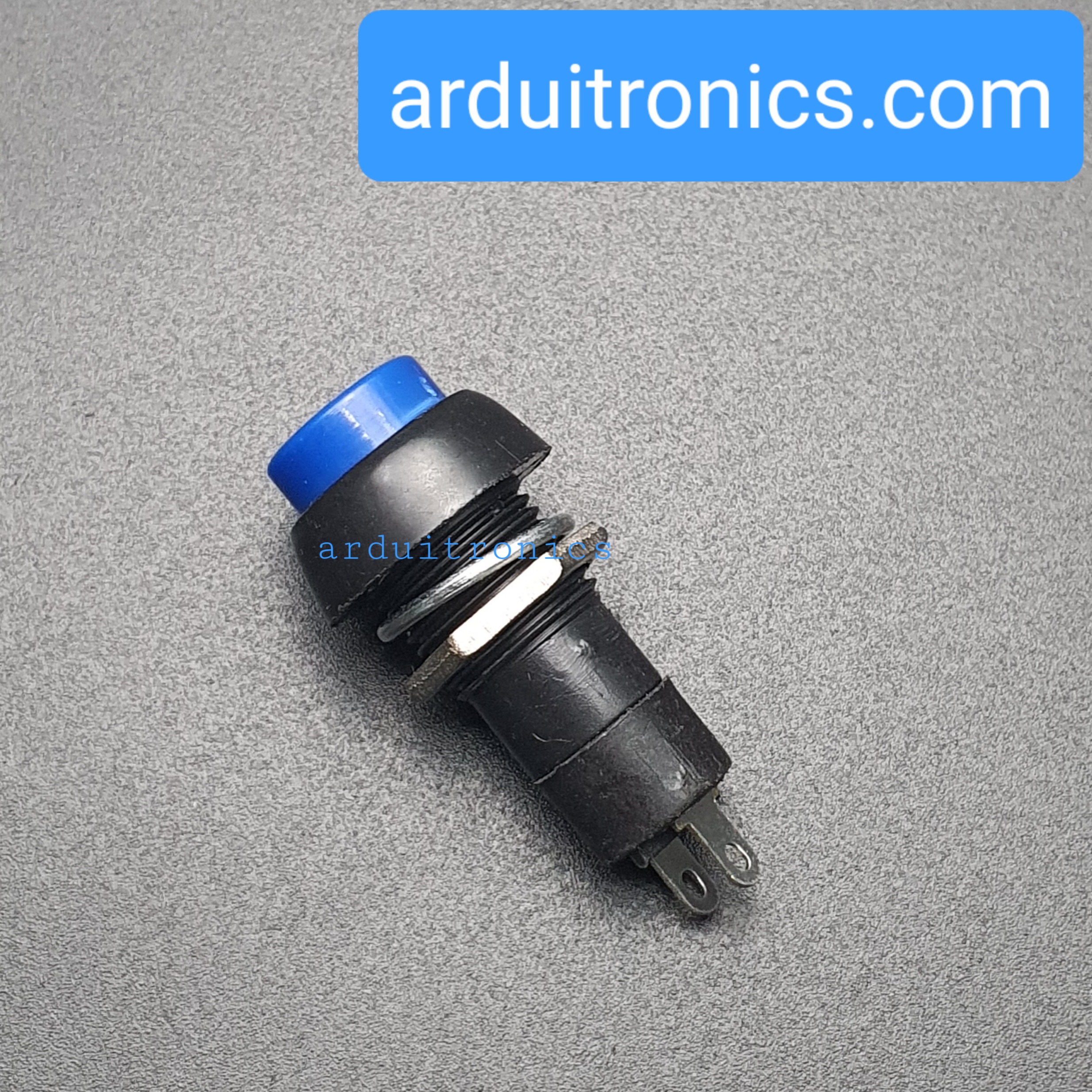 สวิตช์ กดติด กดดับ 250V 3A (สีน้ำเงิน) - Blue