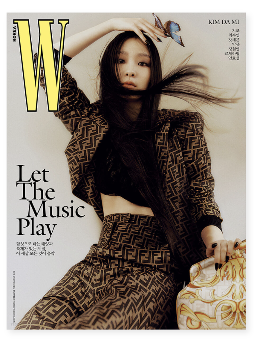 นิตยสาร W KOREA 2022.06 หน้าปก Kim Da Mi ด้านในมี Kim Da Mi 12p, ZICO 12p, GOT7 13p- ส่ง เรือ