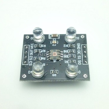 RGB Colour Sensor (TCS230/TCS3200) Black PCB สำหรับ Arduino
