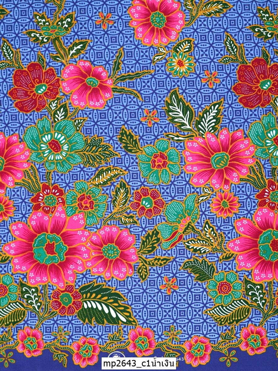 [D-MP2643] ผ้าถุงแม่พลอย 1.8เมตร เย็บพร้อมนุ่ง คอตต้อน 100%