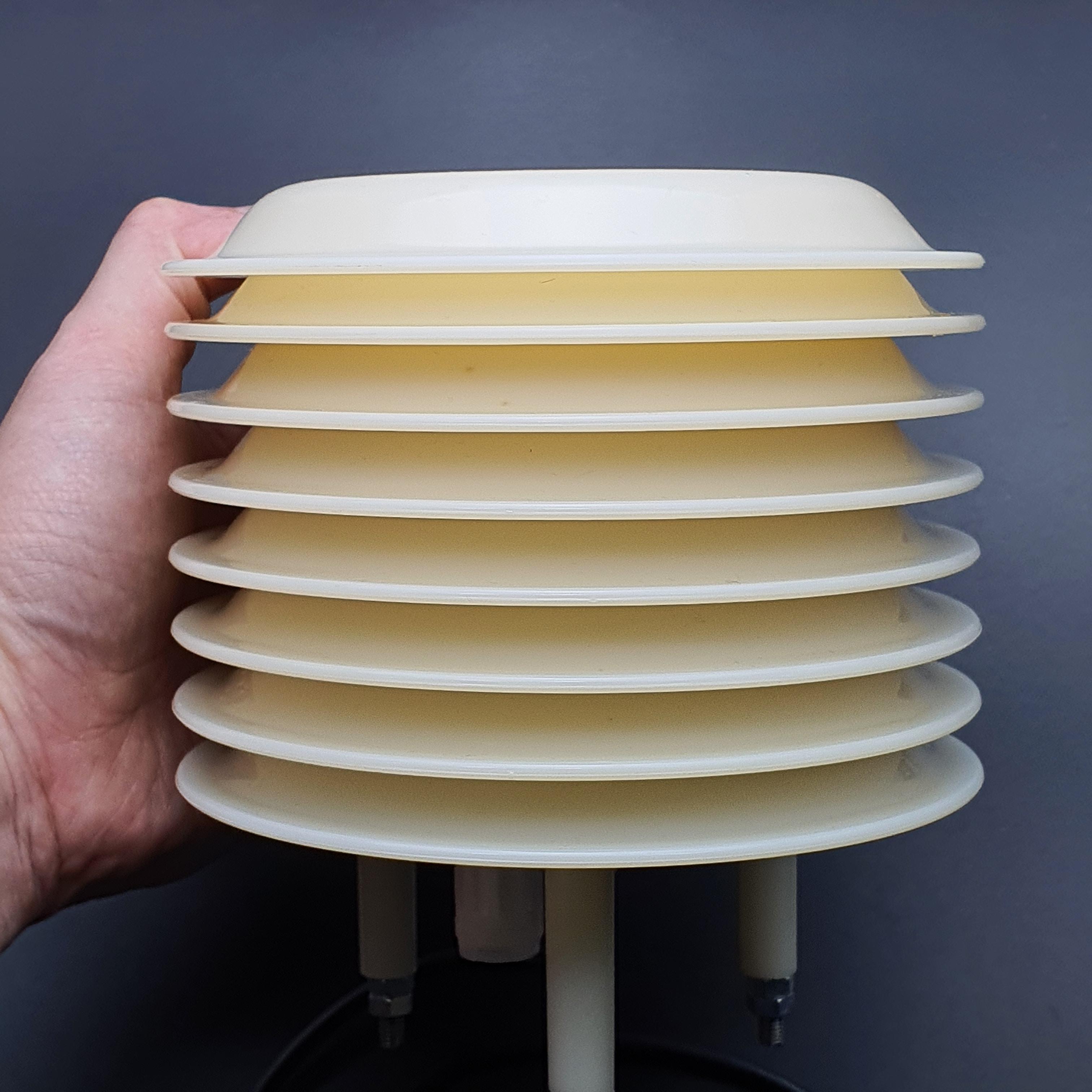 Weather Station Shutter with PM2.5 + PM10 + Temperature and Humidity Sensor (โครงแบบเกร็ดระบายลม 8 แผ่น)