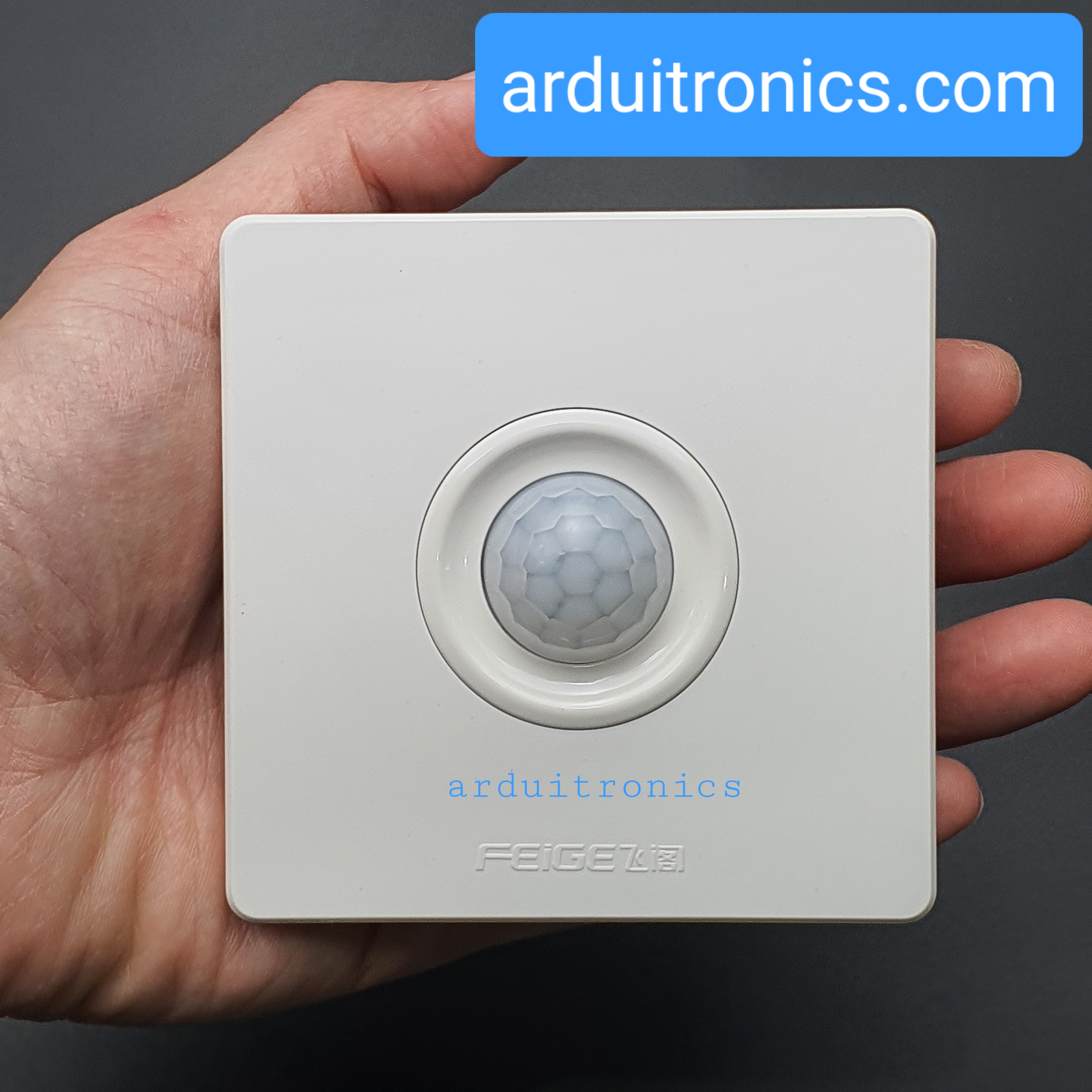 เซนเซอร์ตรวจจับการเคลื่อนไหว สำหรับเปิดปิดหลอดไฟ (Wall Plate PIR Sensor Light Control Switch)