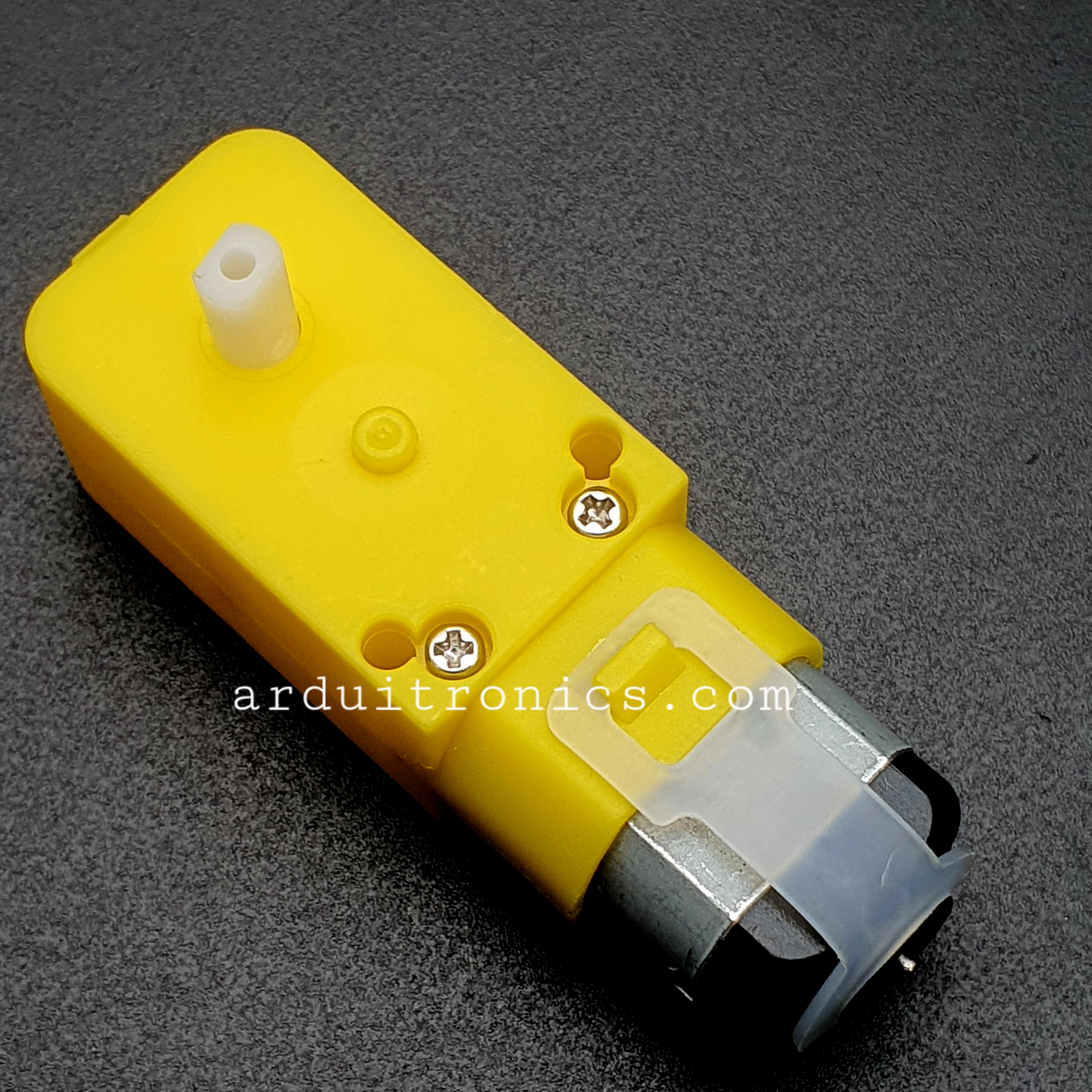 Gear Motor with Wheel Tire มอเตอร์แกนเดี่ยวพร้อมล้อ (อัตราทด 1:48)