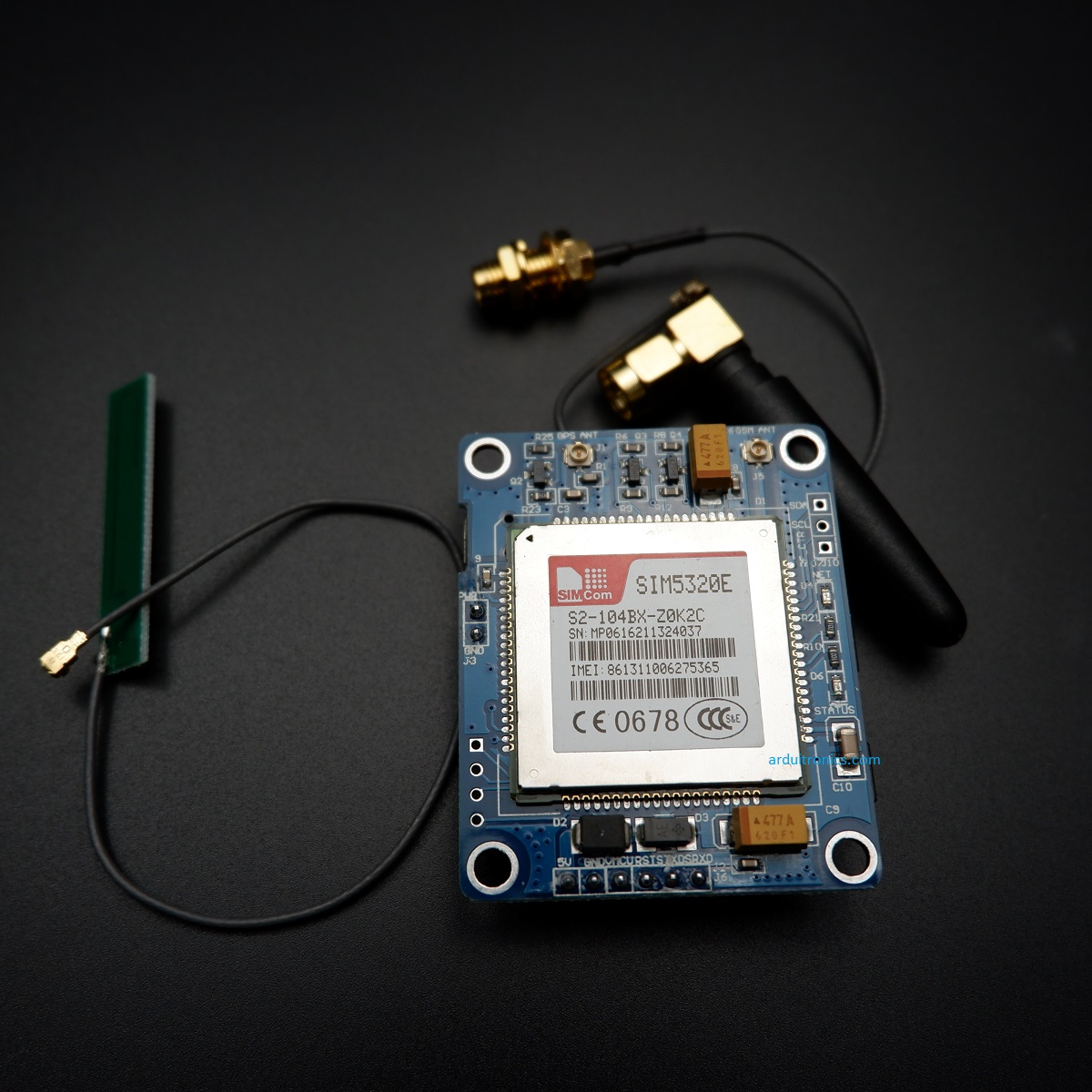 3G + GPS Module (SIM5320E) แถมฟรีเสาอากาศ GPS และ 3G (เสา 3 แบบ + 1 สายแปลง)