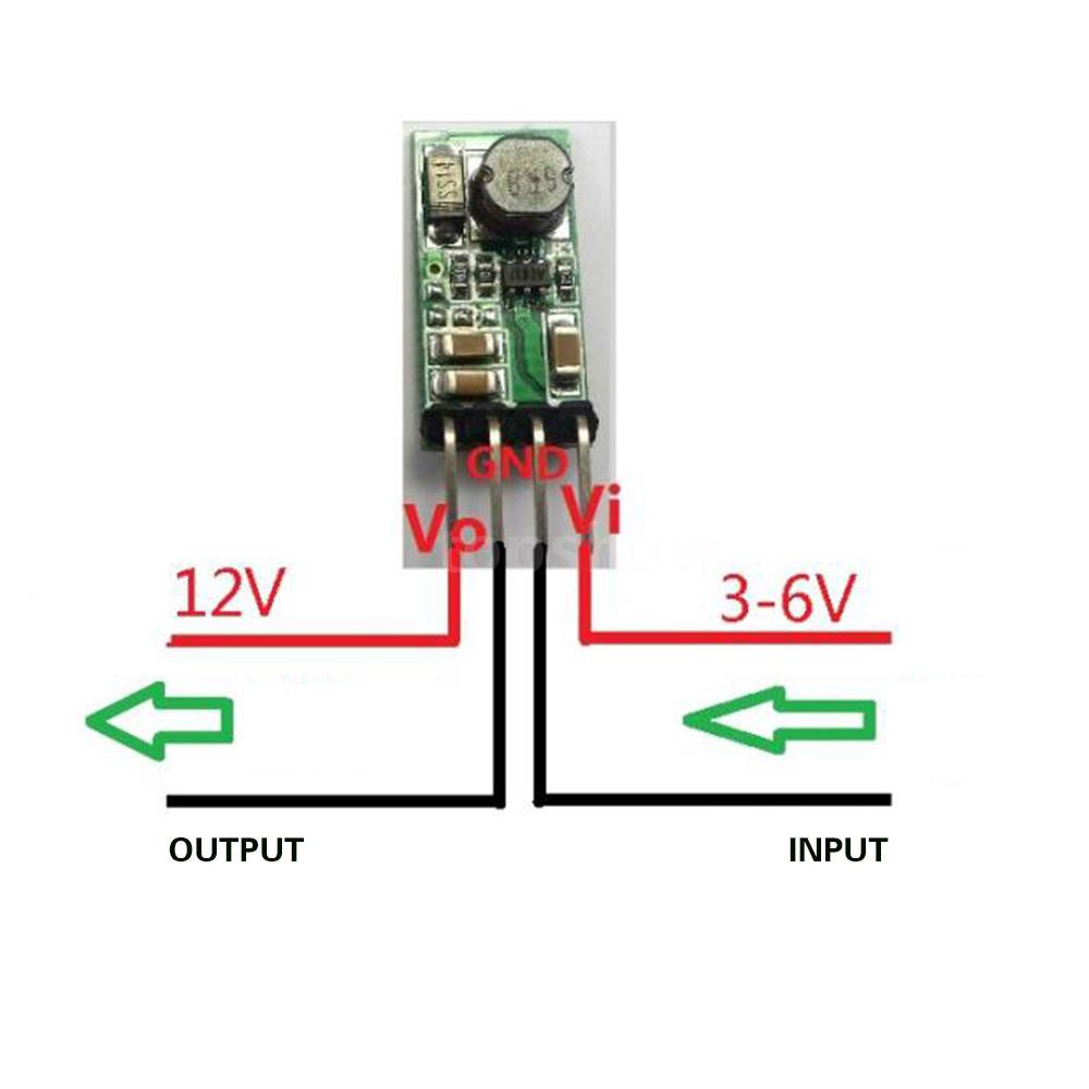 Step Up Module Small DC DC 3.3V 3.7V 4.5V 5V To 12V Boost Voltage Conversion Board Module
