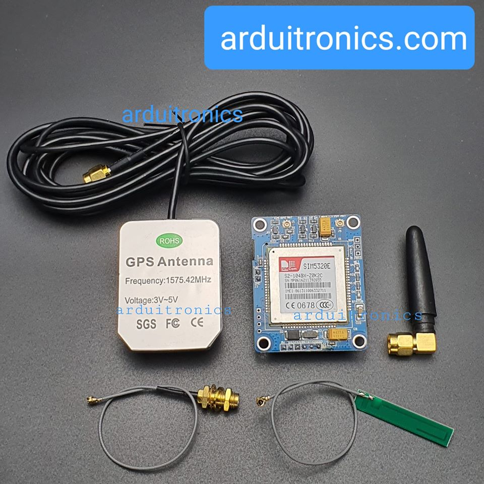 3G + GPS Module (SIM5320E) แถมฟรีเสาอากาศ GPS และ 3G (เสา 3 แบบ + 1 สายแปลง)