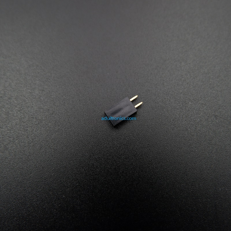 [Black] 1X2 Pin Single Row Female Header 2.54mm Pitch Straight Pin Square (จำนวน 1 ชิ้น)