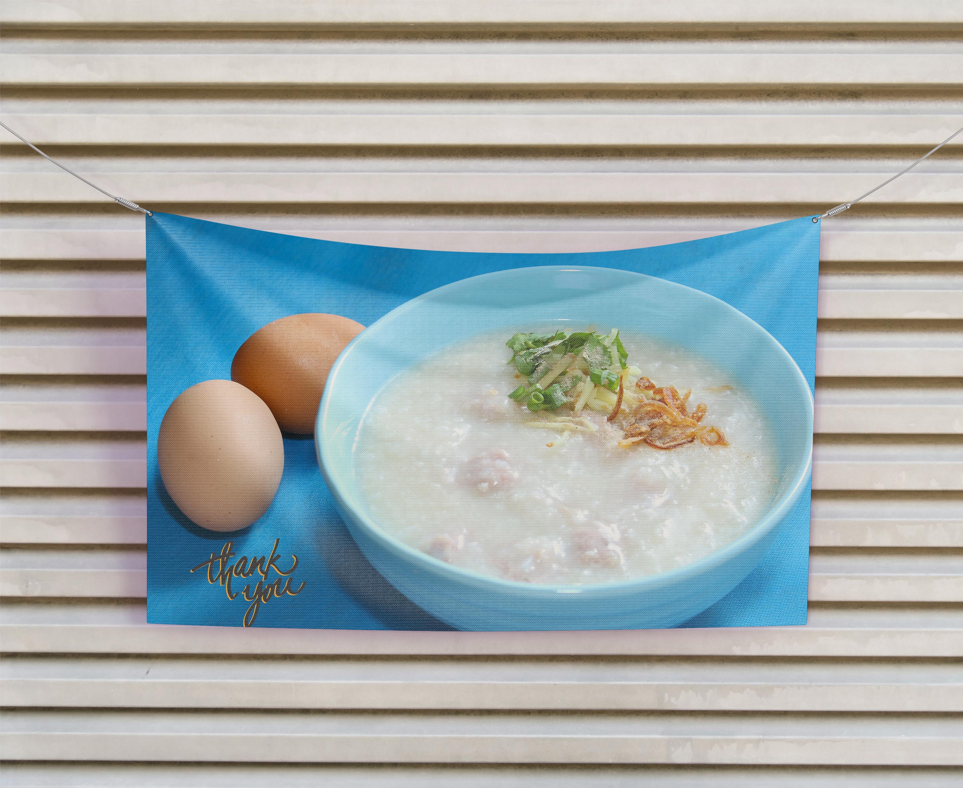 ป้ายผ้า โจ๊ก (มีของแถม) ผ้าพิมพ์ลาย ทนแดด ทนฝน แบรนด์ไทย รับประกัน