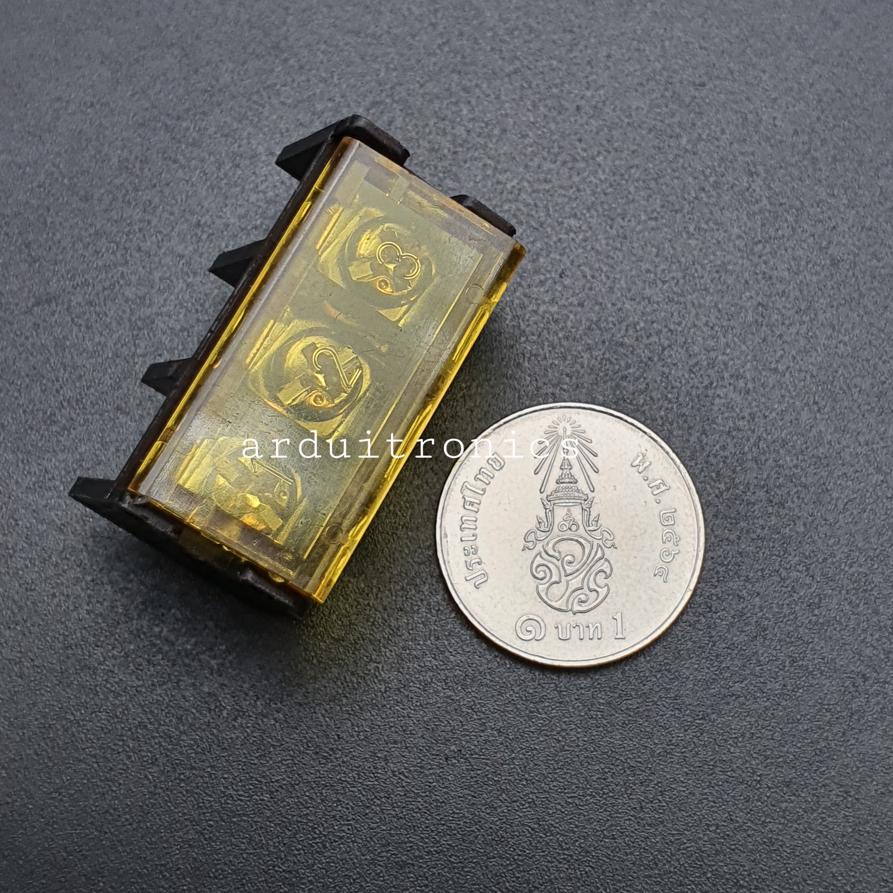 ขั้วต่อ Terminal Block HB-9500 (25A) แบบ 3 ช่อง แบบมีฝาครอบ