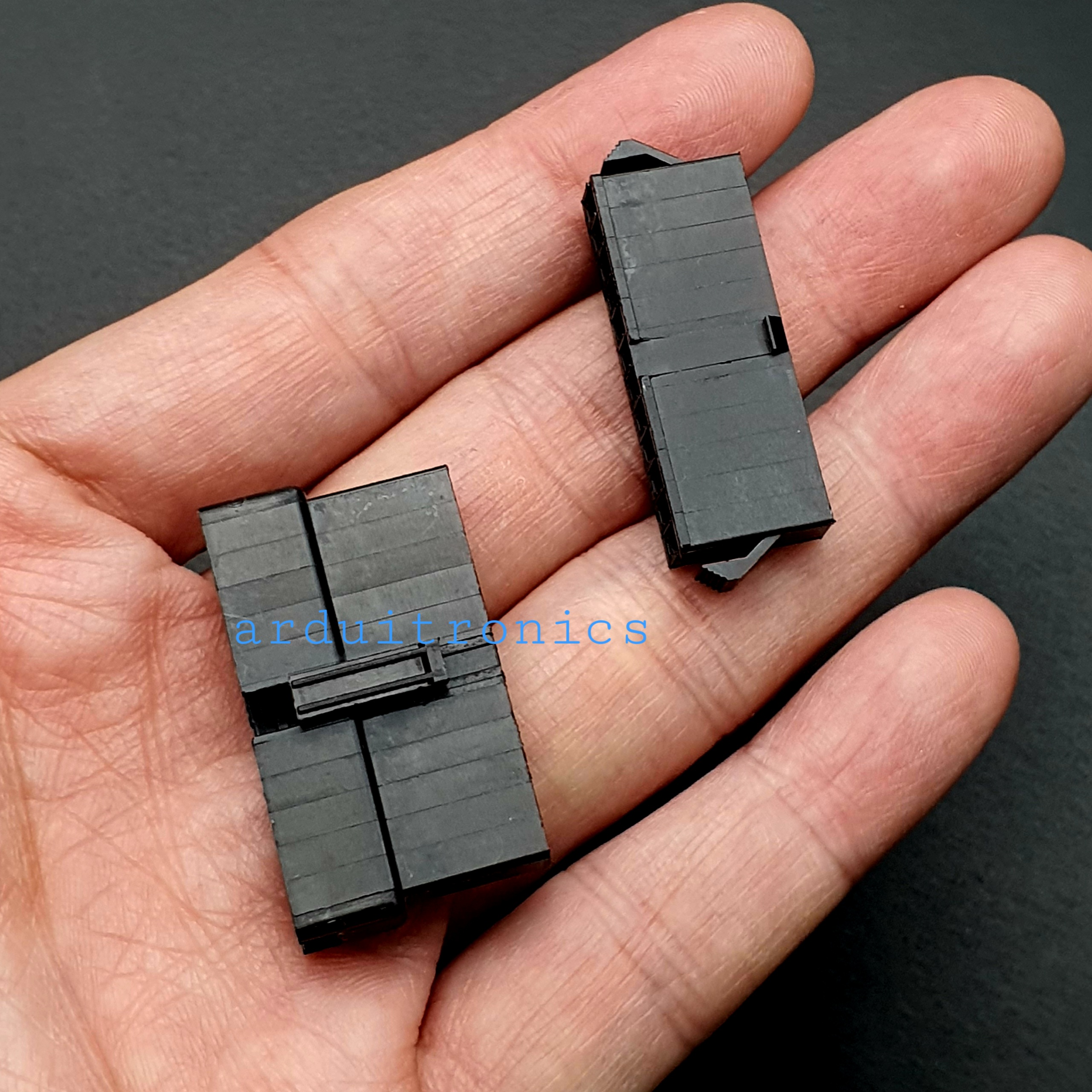 2.54mm 12 Pin Black Plastic Male Female JST-SM Housing Crimp Terminal Connector