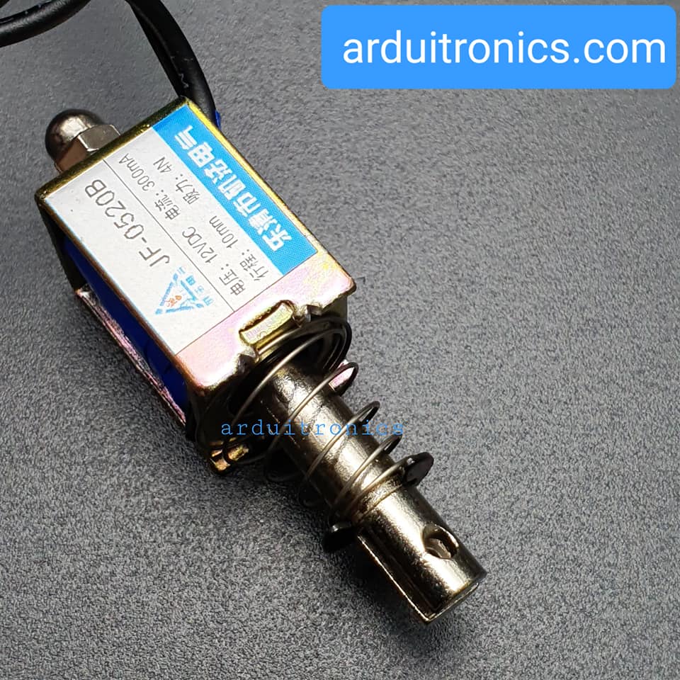 กลอนไฟฟ้า กลอนลิ้นชักไฟฟ้า Push-Pull Frame Type DC Electromagnet รุ่น JF-0520B 12V
