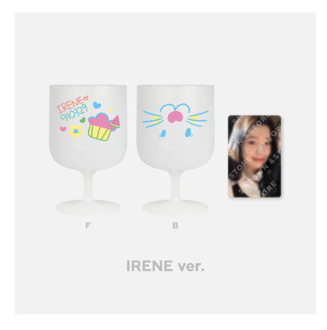 Red Velvet Debut 9th Anniversary OFFICIAL MD -DIY Plastic Wine Cup - Irene