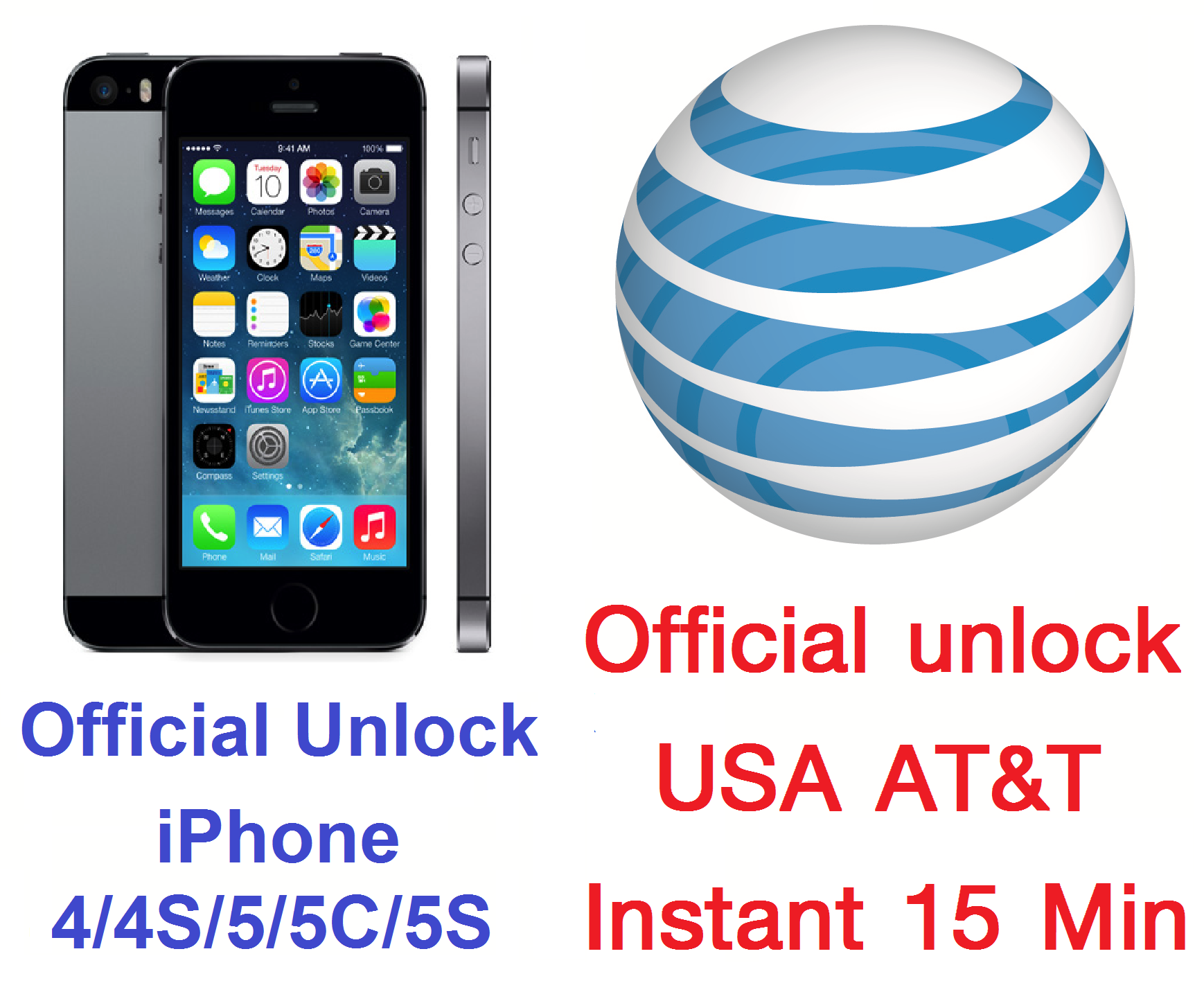 ปลดล็อคถาวร iPhone Samsung HTC และยี่ห้ออื่นๆของ USA AT&T ภายใน 15 นาที