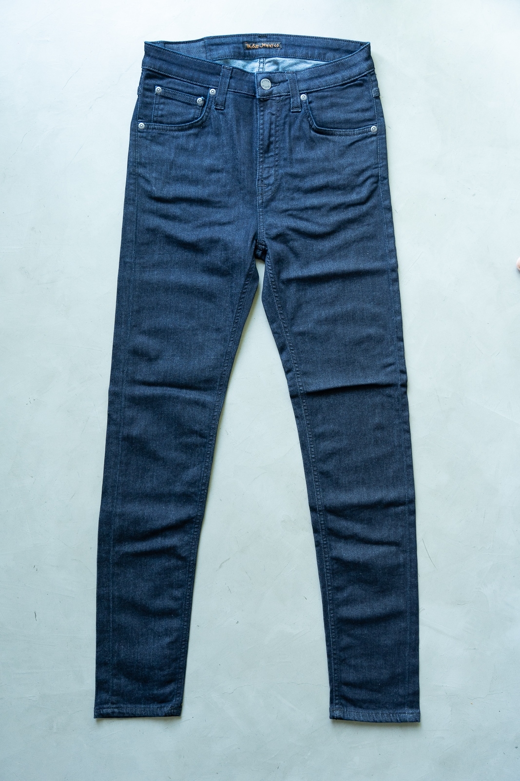 [DEFECT] Hightop Tilde Dark Blue ยีนส์ผ้าดิบ ทรงสกินนี่ เอวสูง Nudie ของแท้ 100%