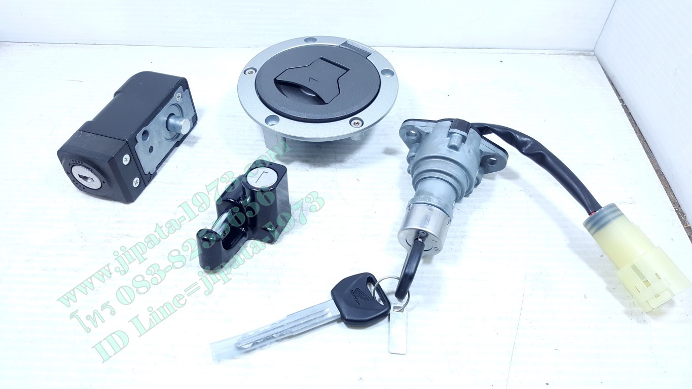 (Rebel 300) ชุดสวิทช์กุญแจ ชุดใหญ่(พร้อมฝาถัง) Honda Rebel 300 แท้