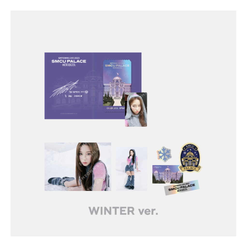 aespa - SMTOWN LIVE 2023 : SMCU PALACE @ KWANGYA OFFICIAL MD -Special AR Ticket Set แบบ Winter
