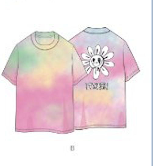 TWICE -TWICE ONLINE CONCERT Beyond LIVE - TWICE : เสื้อ Tie Dye T-shirt - แบบ B ระบุ size