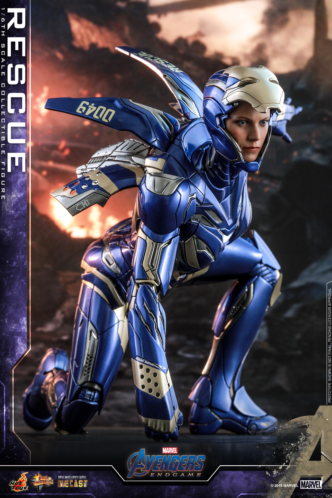 "Pre-Order" Pepper Potts in Rescue Armor: Avengers Endgame 1/6Scale (Diecast)
