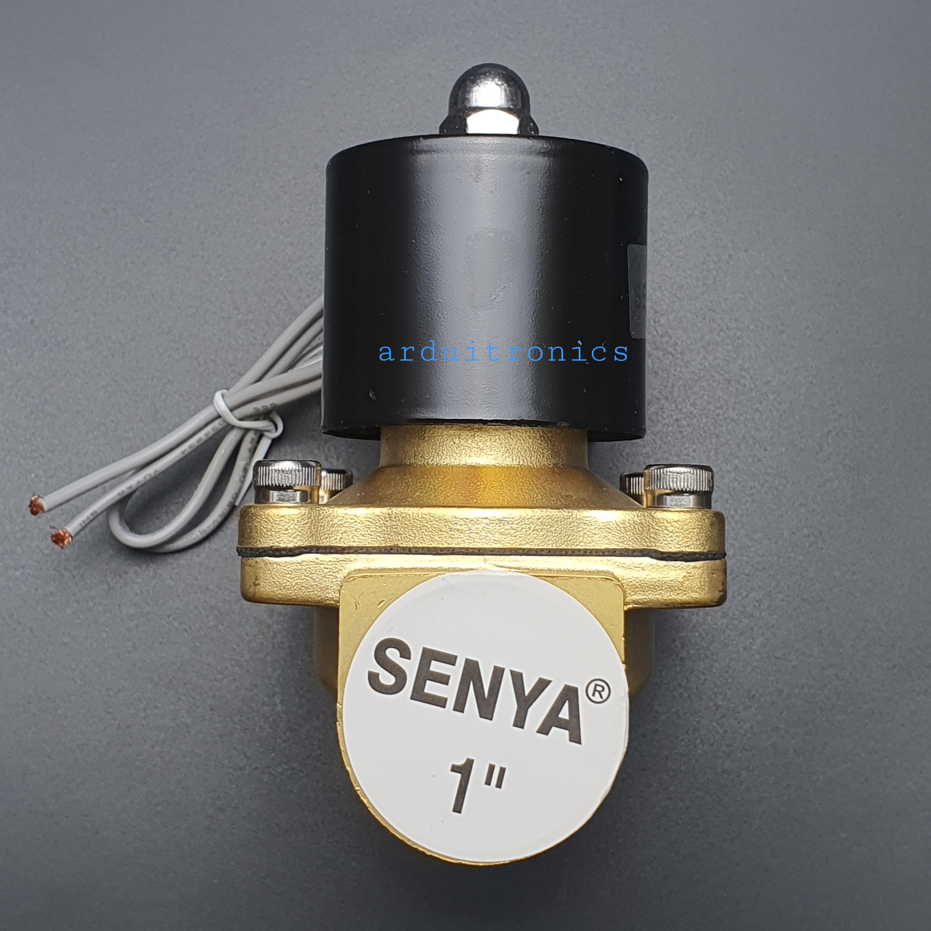 โซลินอยวาล์ว ทองเหลือง (Solenoid Valve Normally Closed) 8 หุน (1") 24VDC - ยี่ห้อ Senya 2W-250-25