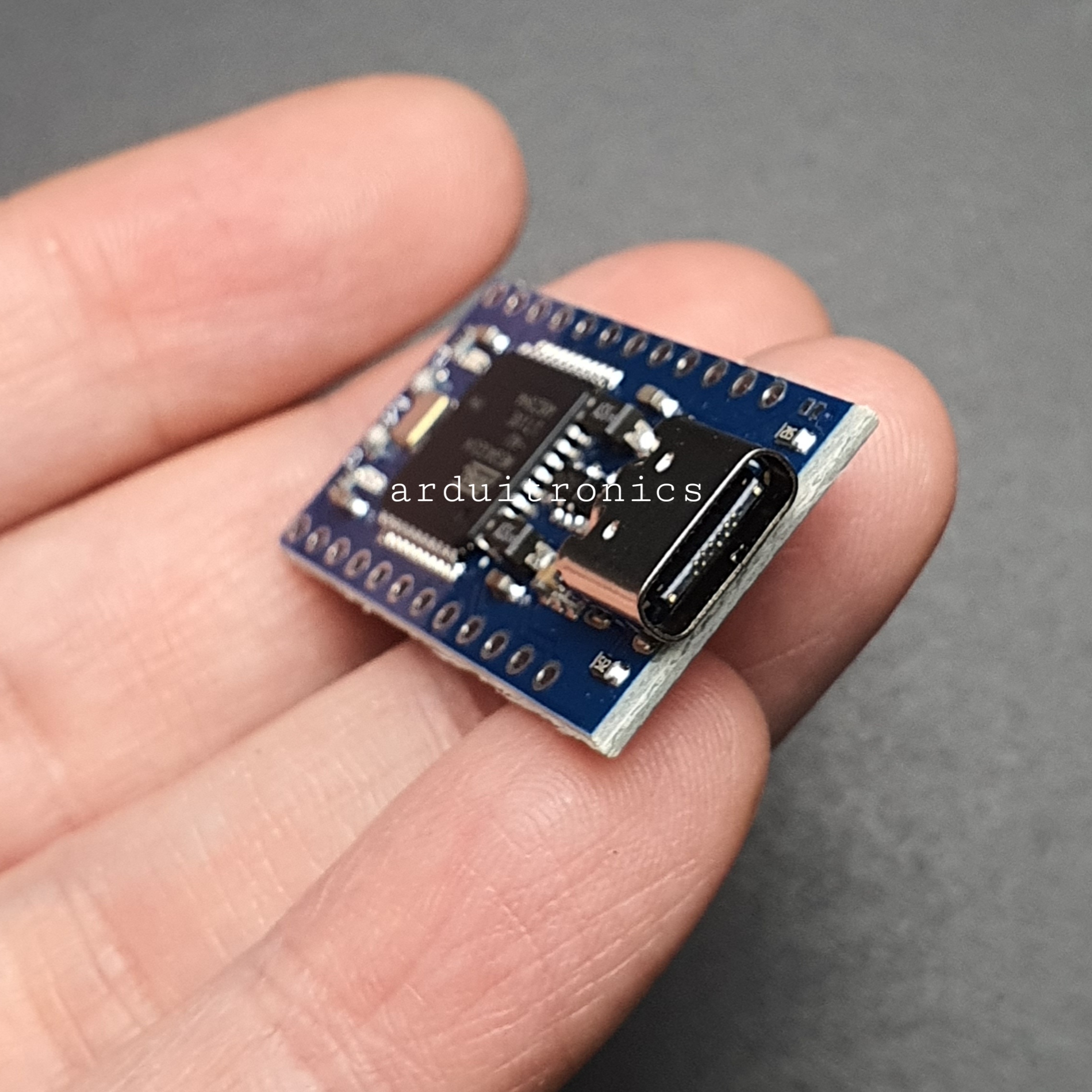 Arduino Pro Micro 5V/16MHz + Free Pin Header ( Type-C USB) ชิปใหญ่ PCB สีน้ำเงิน