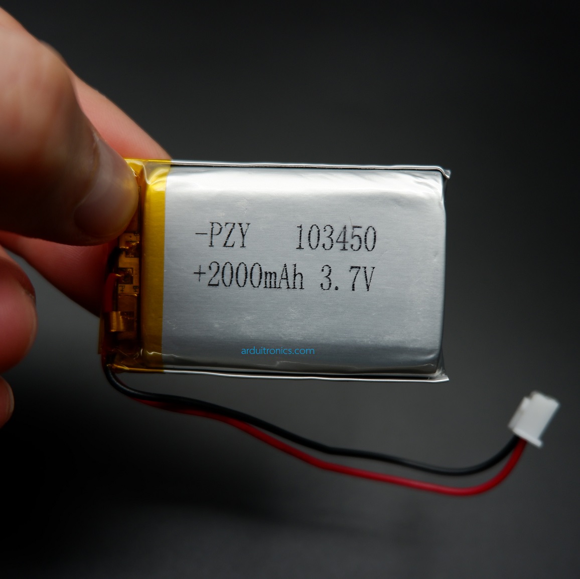 3.7V 2000mAh Lithium Battery Rechargeable Polymer (LiPo)