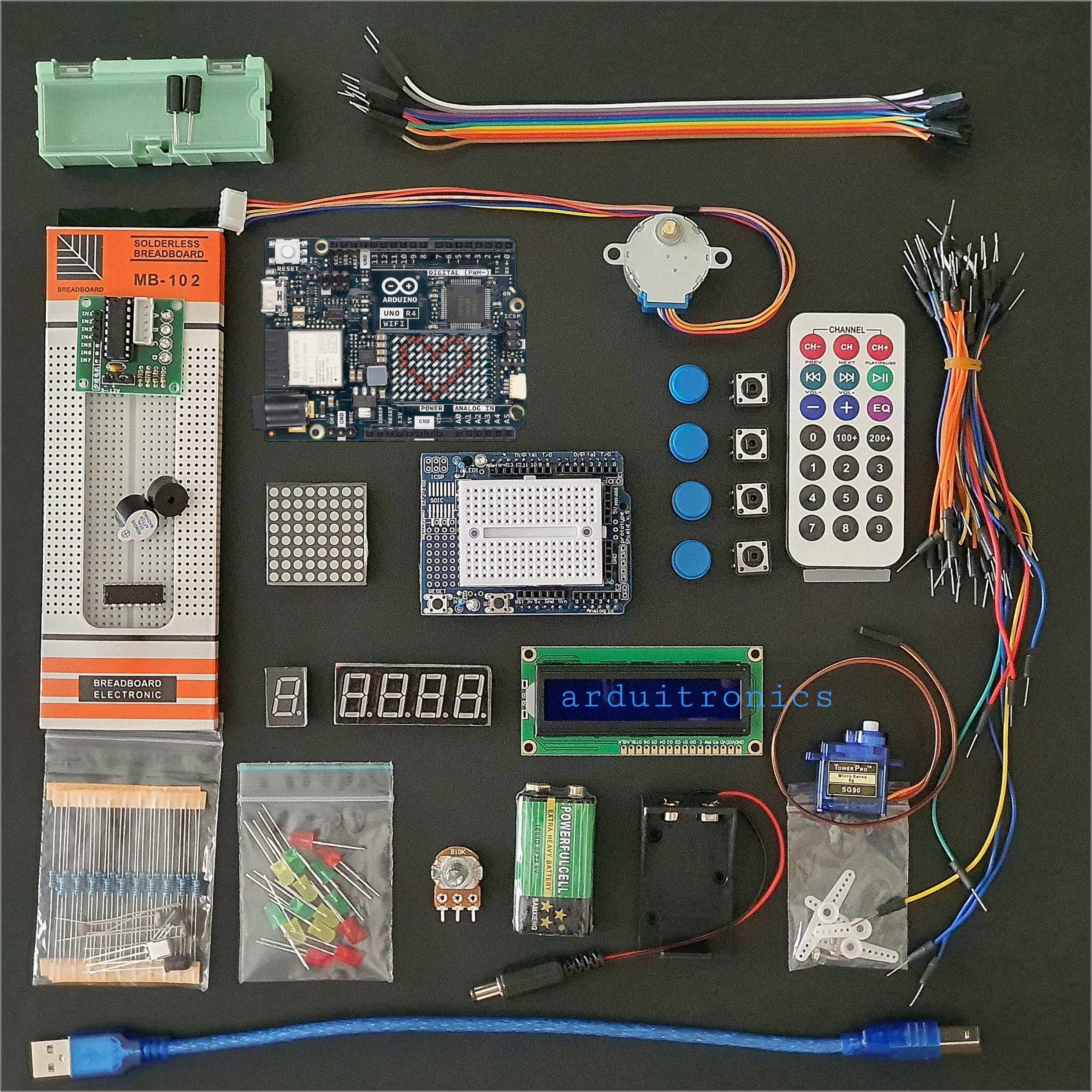 Arduino Starter Kit + UNO R4 WiFi (บอร์ดแท้ 100% Italy)