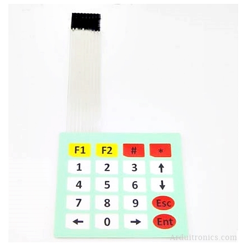 4x5 Matrix Keypad Keypad 4x5 คีย์ แบบฟังก์ชัน สำหรับ Arduino Membrane Matrix Keypad Switch