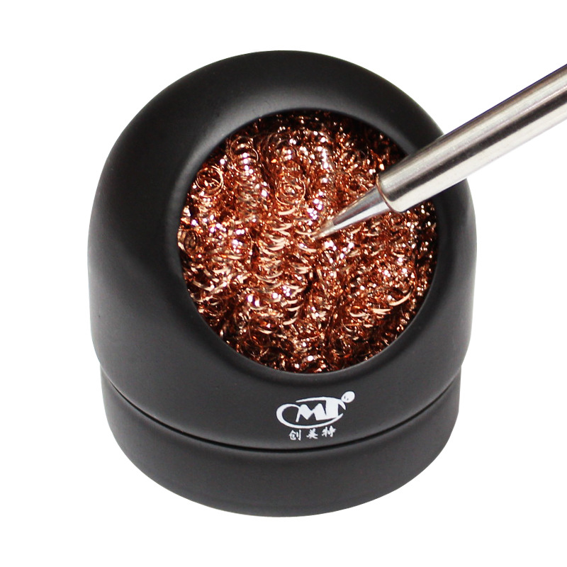 ที่ทำความสะอาดหัวแร้ง (กรอบสีดำอย่างดี) Welding Iron Head Cleaner Wire Ball Cleaning