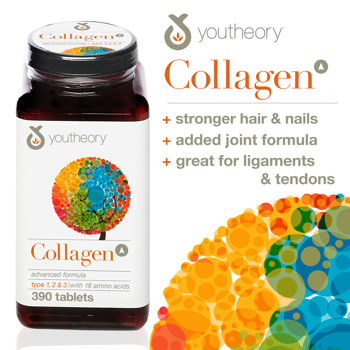 Youtheory Collagen Advanced Formula Type 1,2&3 with 18 amino acids บรรจุ 390 เม็ด