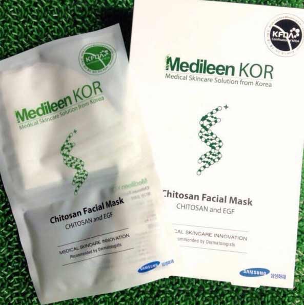 medileen kor Chitosan Facial Mask เมดิลีน มาร์คหน้า