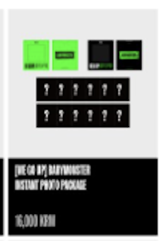 BABYMONSTER - BABYMONSTER [WE GO UP] รอบ POP-UP MD - Instant Photo Package