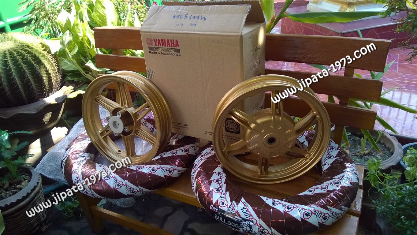 ชุดโปรโมชั่น วันสงกรานต์ ชุดล้อแม็กแท้พร้อมยาง Yamaha Fino,Mio ขอบ 12 นิ้ว