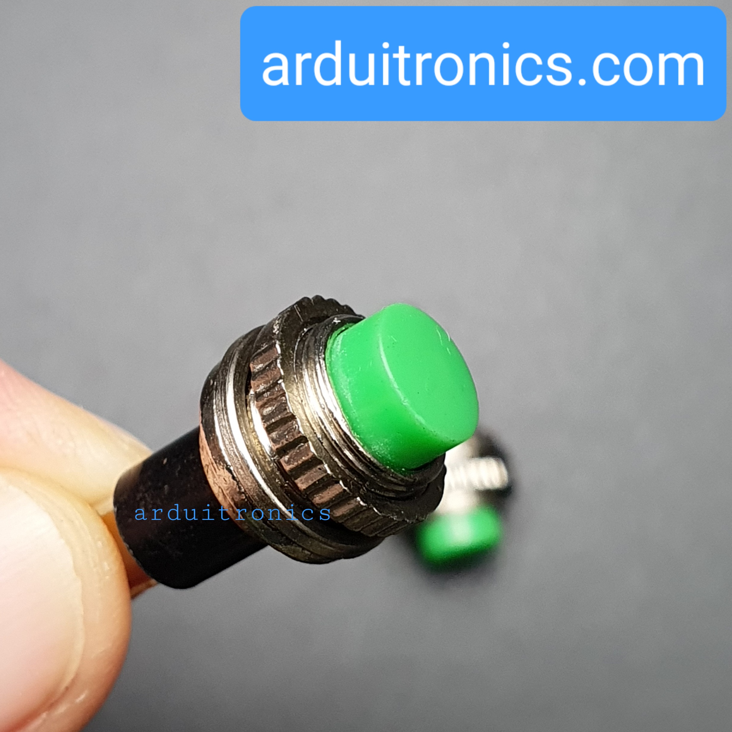 สวิตช์ กดติด/ปล่อยดับ DS-314 10mm (สีเขียว) 1 ชิ้น