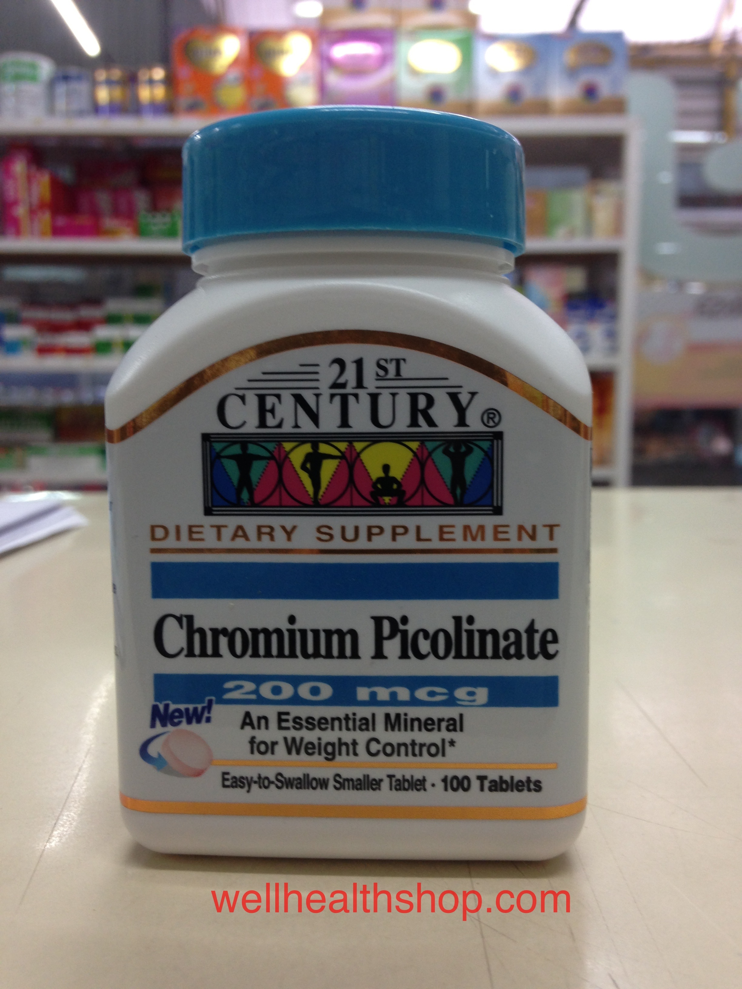 Chromium Picolinate 200mcg 100tab 21st CENTURY