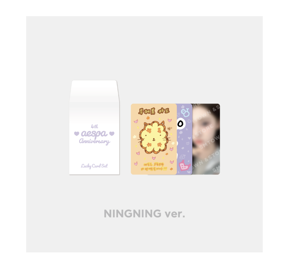 aespa - [2024 aespa 4TH ANNIVERSARY MD] -LUCKY CARD SET แบบ ningning