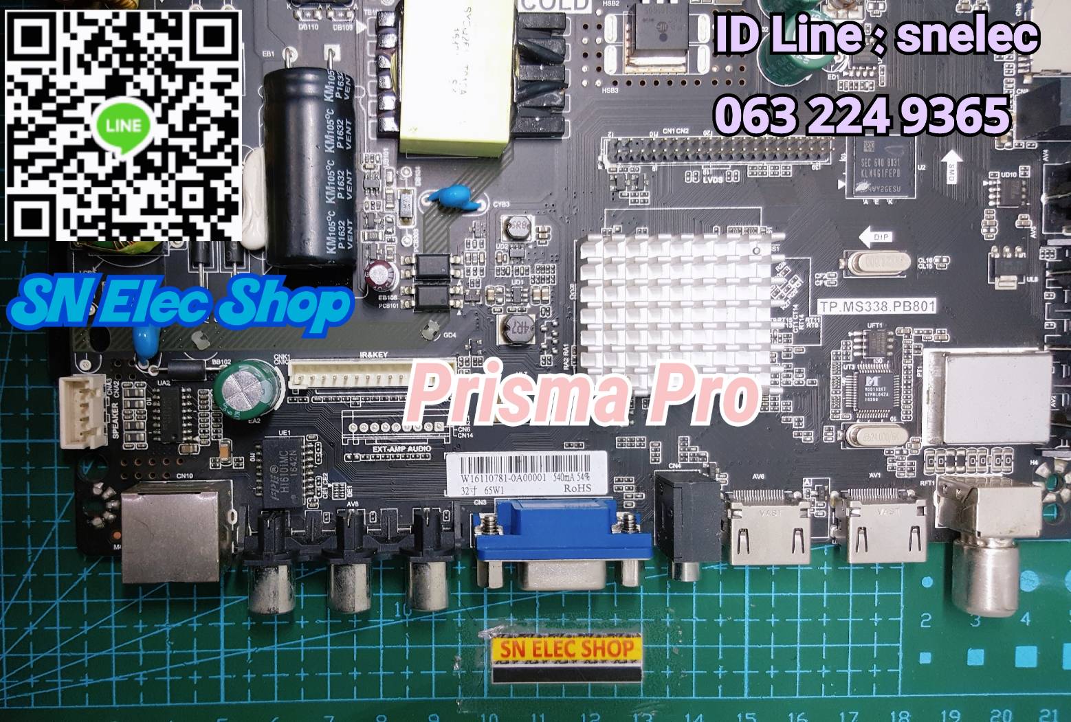 Prisma Pro พาร์ทบอร์ด TP.MS338.PB801 ความละเอียด 1920x1080