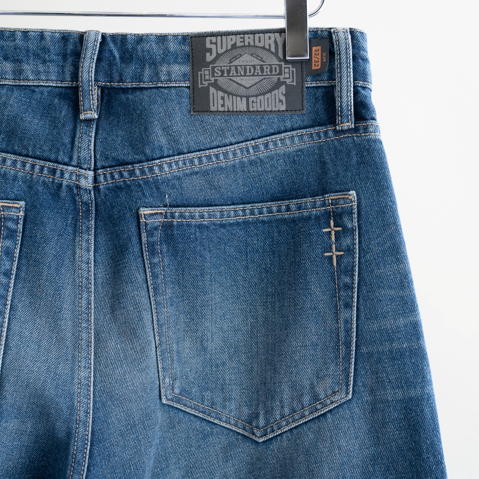 Superdry Merchant Straight Jean – Washed Indigo Vintage