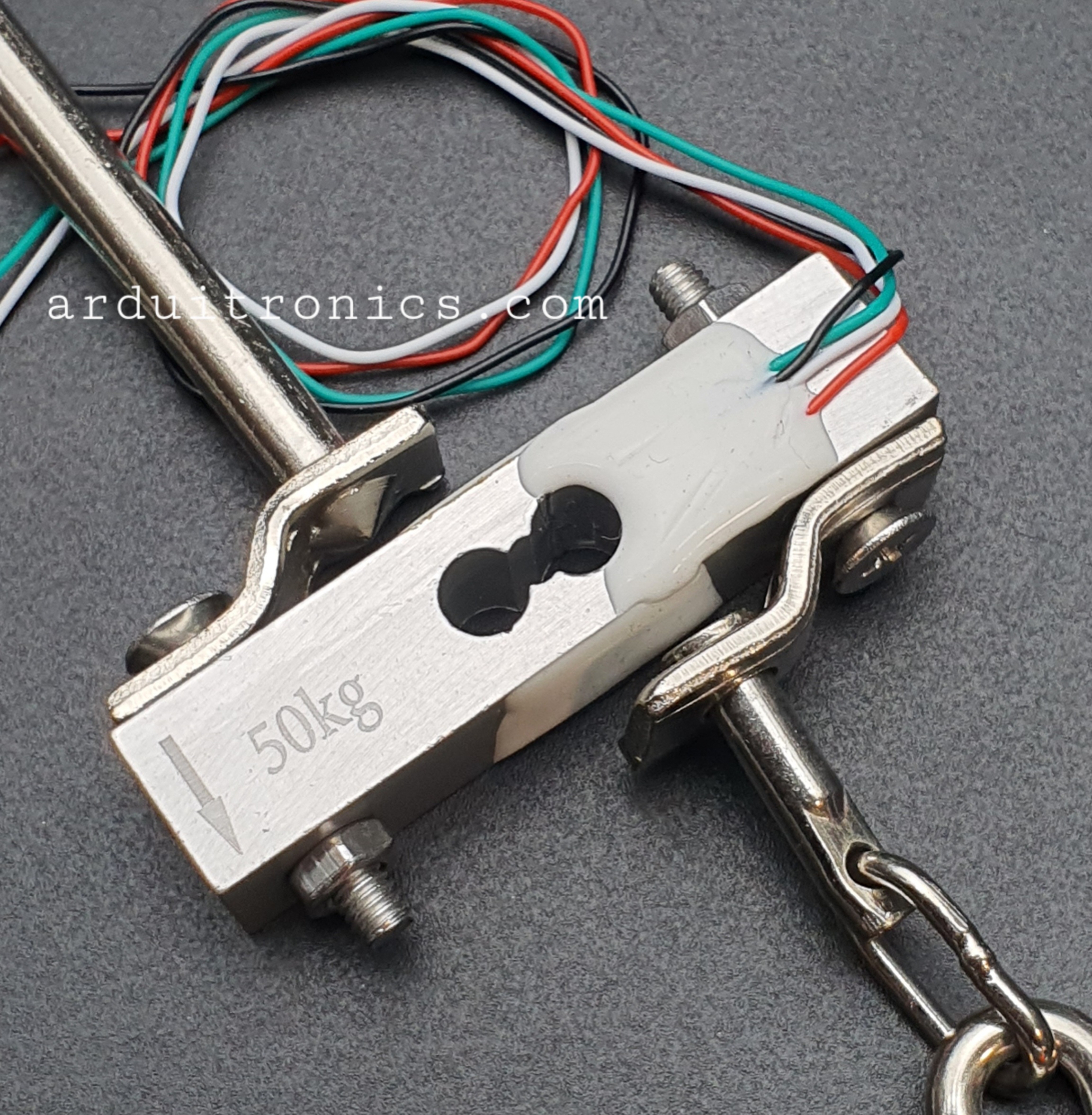 Load Cell - 50kg, Straight Bar with Hook