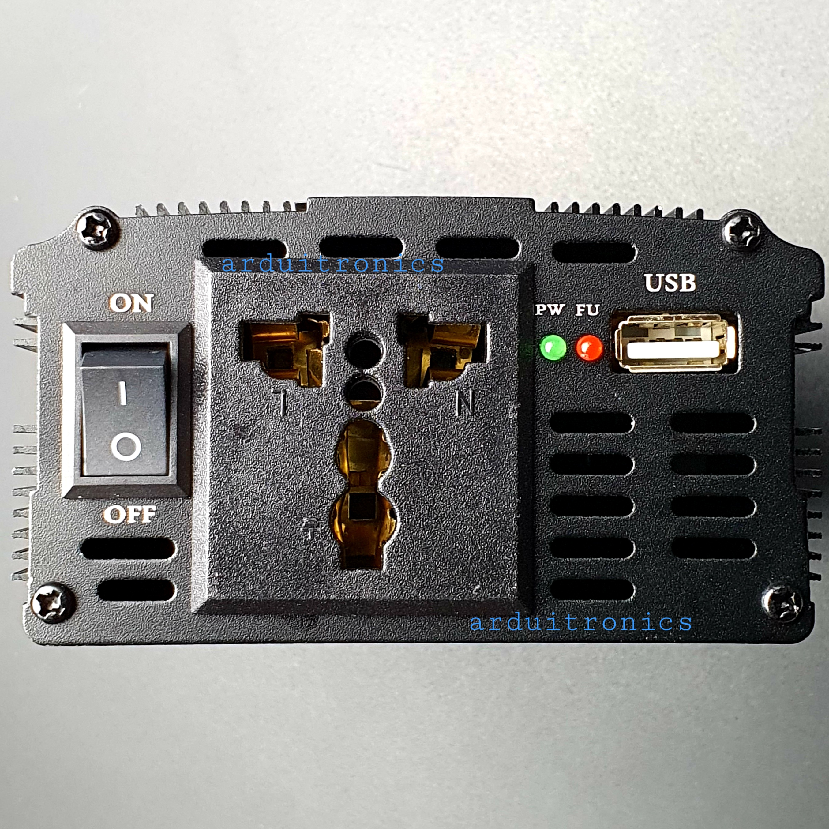 DC to AC Power Inverter 500W 12VDC to 220VAC 50 Hz (modified Sine Wave) สีดำ