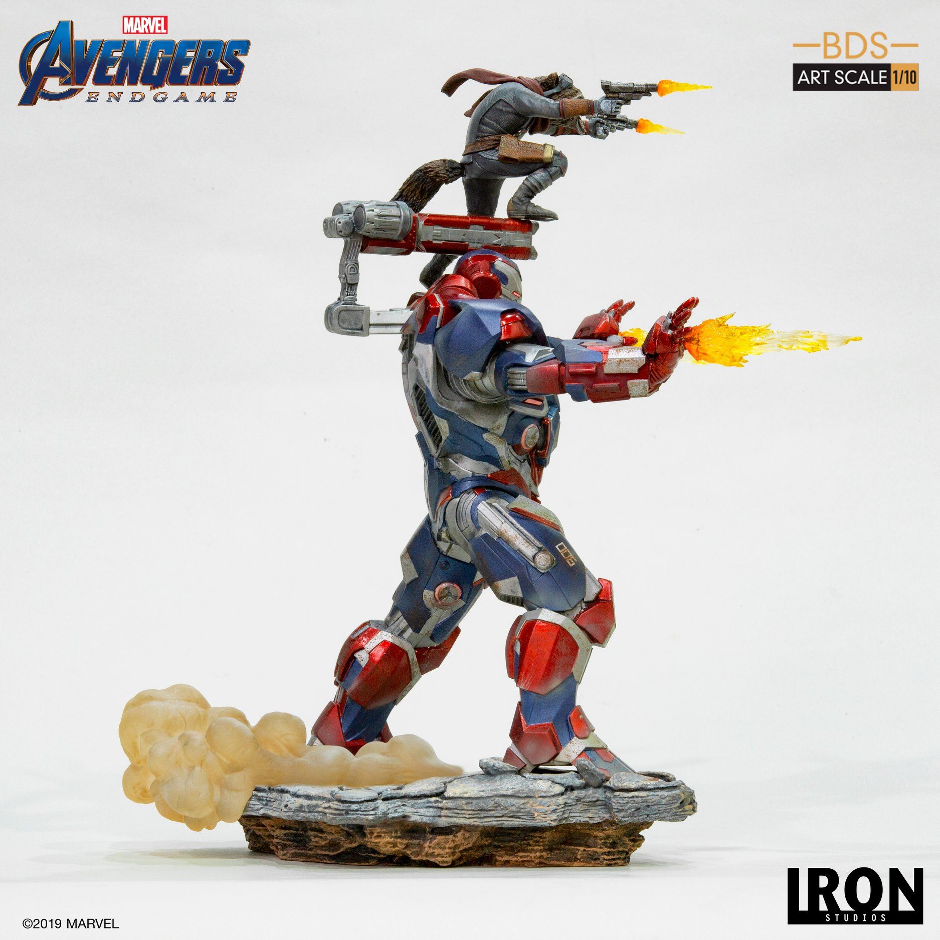 "Pre-Order" Iron Studios 1/10 Iron Patriot and Rocket: Avengers Endgame