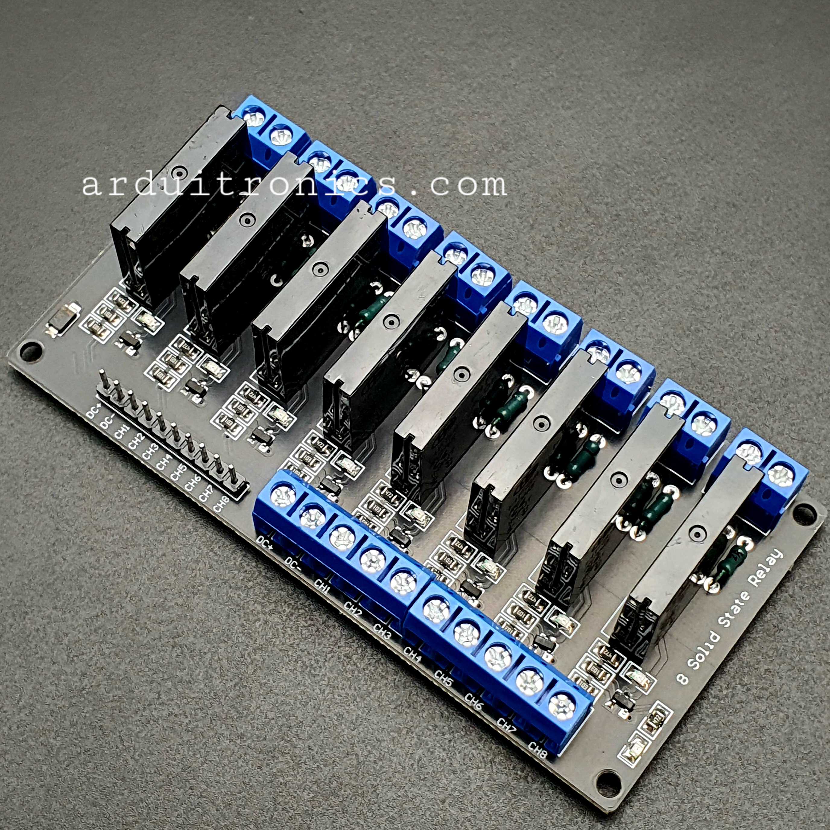 8 Channel 5V 2A Solid State Relay (SSR) Low Level Trigger
