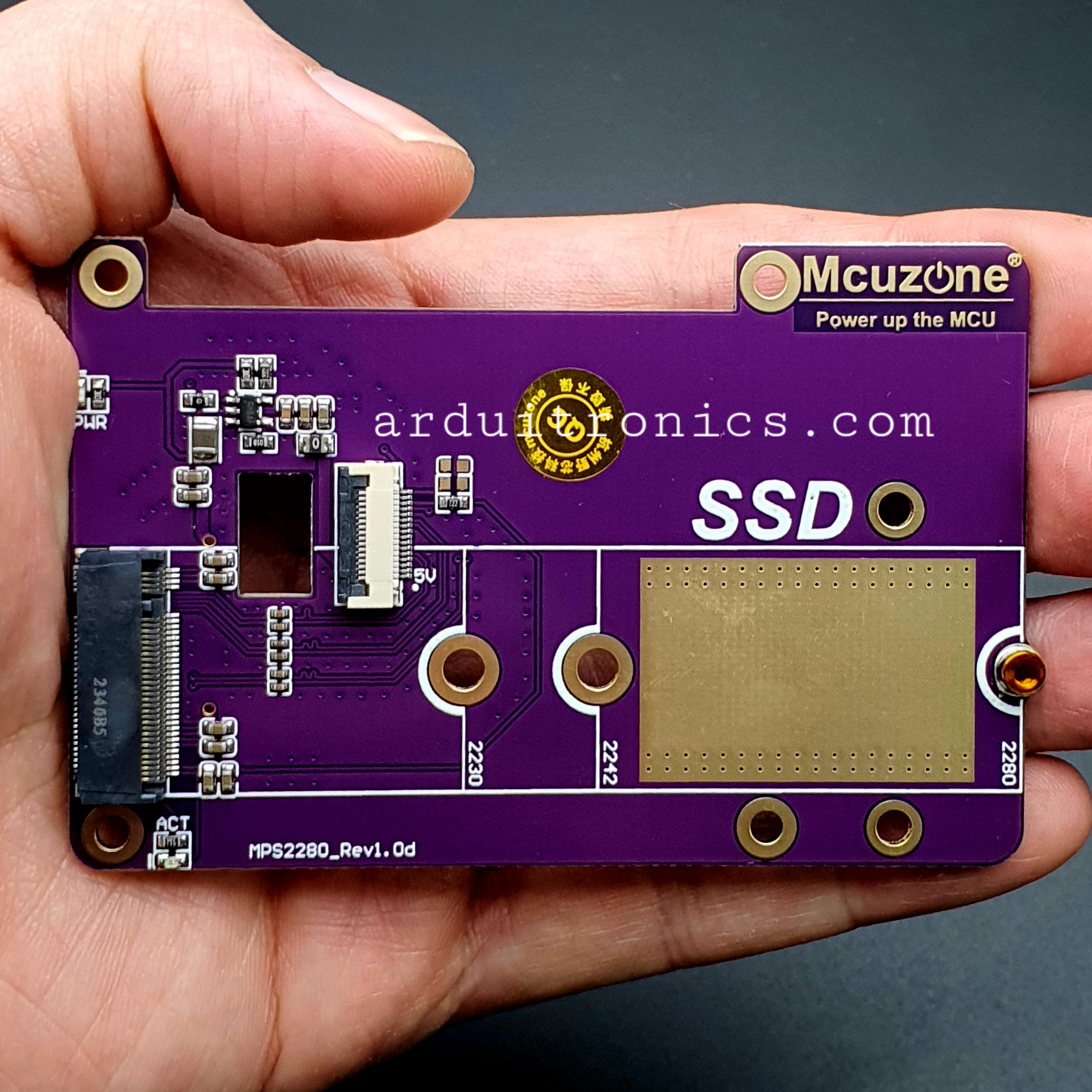 [2280] Raspberry Pi 5 SSD Expansion Board PCIE to M.2 NVME SSD Interface 2280