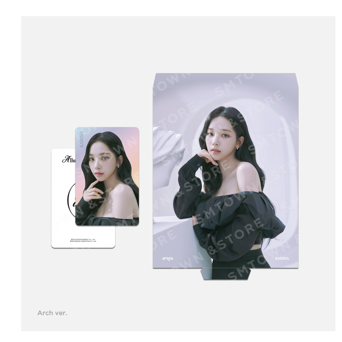 aespa -aespa Alluring Atelier MD -Hologram Photo Card Set แบบ Arch ver - แบบ Karina