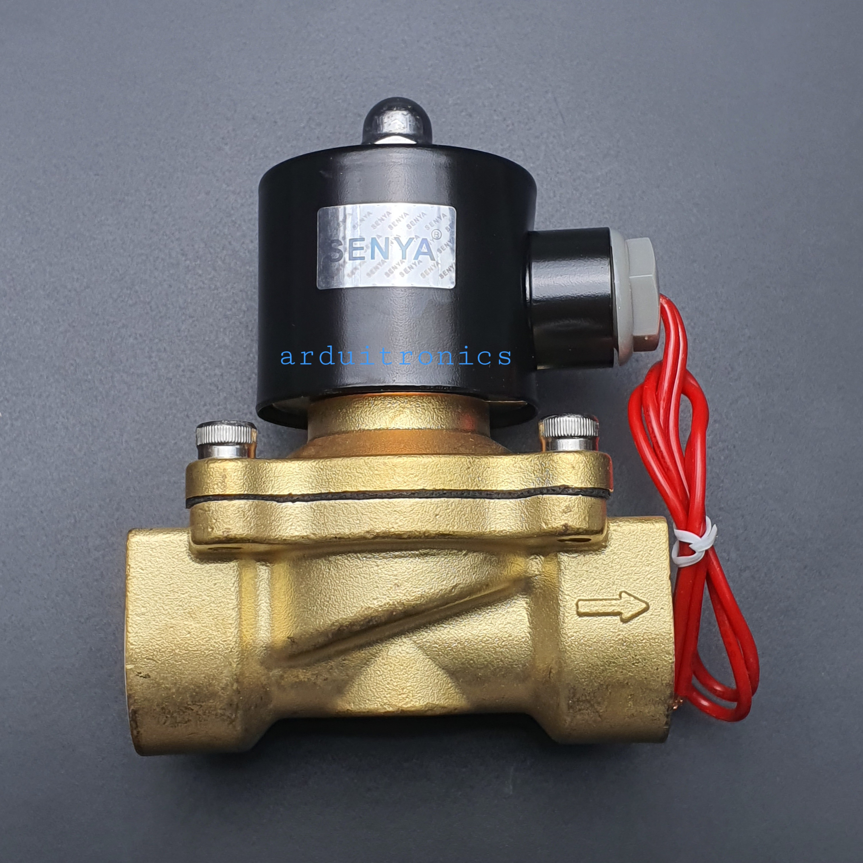 โซลินอยวาล์ว ทองเหลือง (Solenoid Valve Normally Closed) 8 หุน (1") 220VAC - ยี่ห้อ Senya 2W-250-25