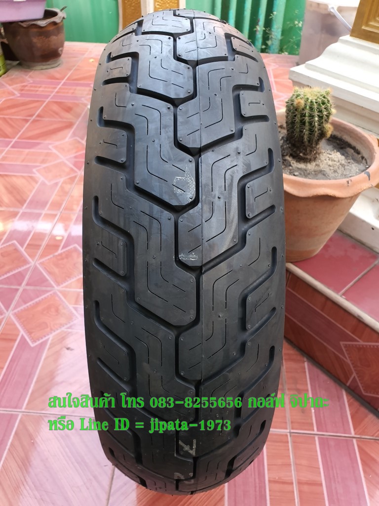 (Dunlop) ยางนอก Dunlop D404 ติดรถ Honda Rebel 300 (ขายเป็นคู่)
