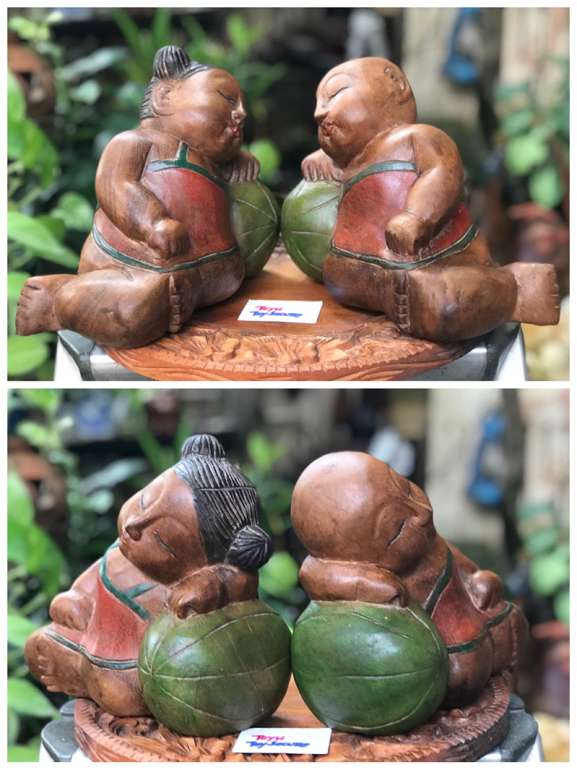 เริ่มต้น 650 บาท ตุ๊กตาไม้แกะสลักรูปเด็กผู้หญิงและเด็กผู้ชายนอนหลับ Wooden Vintage Handmade Hand Carved สำหรับตกแต่งบ้าน ตั้งโชว์ 1.เด็กกอดกันหลับ ขนาดกว้าง 4 นิ้ว ยาว 13 นิ้ว สูง 6.5 นิ้ว 2.เด็กหลับนอนหนุนแตง เด็กผู้หญิง ขนาดกว้าง 4.5 นิ้ว ยาว 8.5 นิ้ว ส